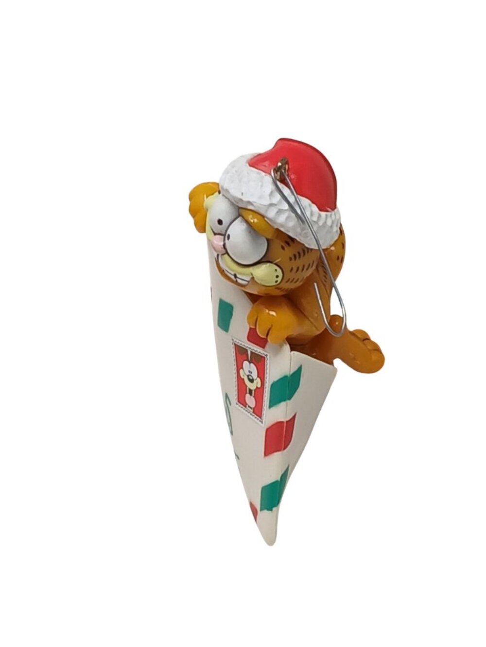 Garfield Special Delivery Christmas Ornament By Enesco Treasury 1981 W/Box #GS-8 - Picture 7 of 12